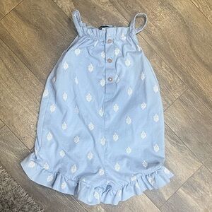 Toddler girl Light Blue Sleeveless romper